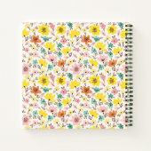 Hübsches Personalisiertes Rezept-Notebook Notizblock (Rückseite)