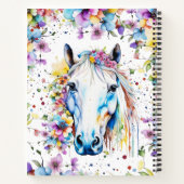 Hübsches Personalisiertes Sketchbuch für Weißes Pf Notizblock (Rückseite)