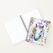 Hübsches Personalisiertes Sketchbuch für Weißes Pf Notizblock (Innenseite)