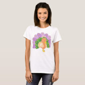 Hübsches Pfau T-Shirt  (Vorne ganz)