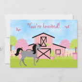 Hübsches Pferd Geburtstagsparty Einladung (Vorderseite)