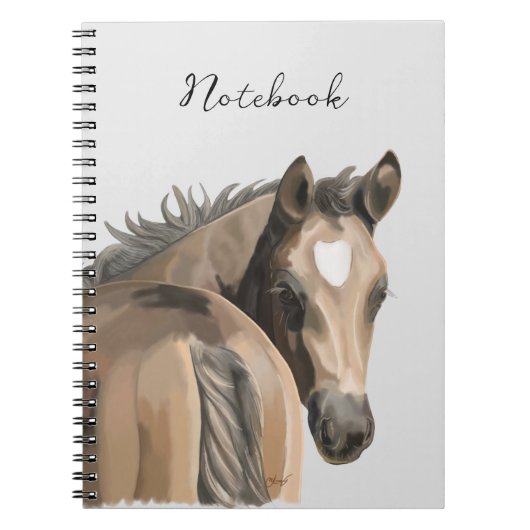 Hübsches Pferd Notizblock (Vorderseite)