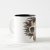 Hübsches Pferd (Sonnenbrille) Zweifarbige Tasse (Vorderseite Links)