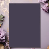 Hübsches Pferd und Blume Lila und Gold zum Geburts Einladung