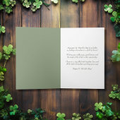 Hübsches Pferd und Kleeblätter St Patrick's Day Karte