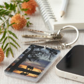 Hübsches Pferd und Wasser Schlüsselanhänger (Vorderseite rechts)