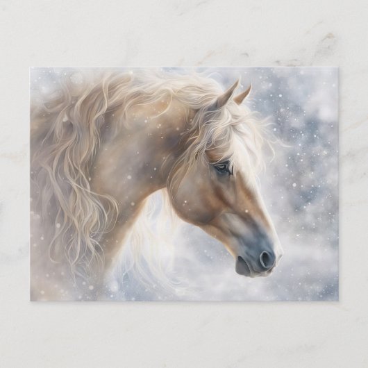 Hübsches Pferd Wavey Mane Weihnachten (Vorderseite)