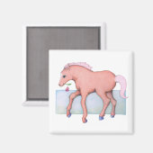 Hübsches Pferdemagnet Magnet (Vorderseite/Rückseite)