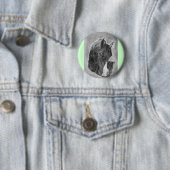 Hübsches Pferdeporträt Button (Beispiel)
