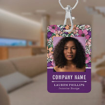 Hübsches Pfirsich- und Lila Blumenmuster