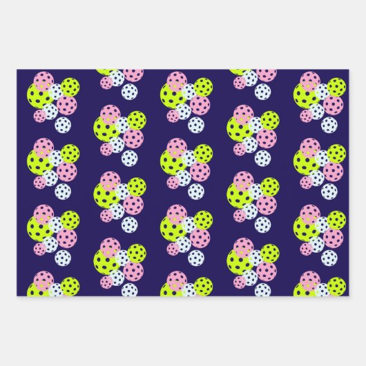 Hübsches Pickleball-Papier Geschenkpapier Set (Vorderseite)