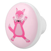 Hübsches Pink Baby Fox Kinderzimmer Keramikknauf (Rechts)
