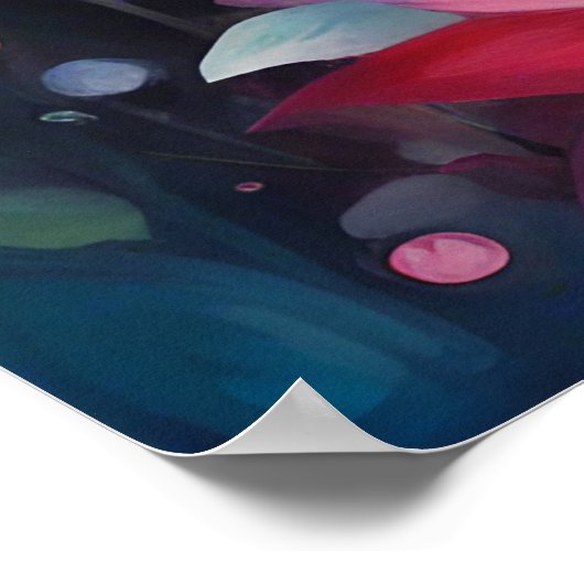 Hübsches Pink-Elf-Poster Poster (Ecke)