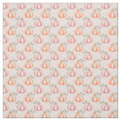 Hübsches Pink Fall Pumpkin Muster Stoff (Muster)