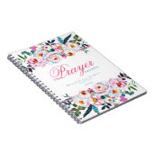 Hübsches Pink Floral Prayer Journal Notizblock (Rechte Seite)