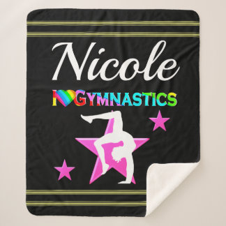 HÜBSCHES PINK-KUNSTBEWUSSTE GYMNASTIK-DESIGN SHERPADECKE