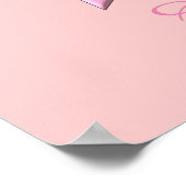 Hübsches Pink Star Poster (Ecke)