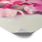 Hübsches Pink Tree Blossom Foto Poster (Ecke)