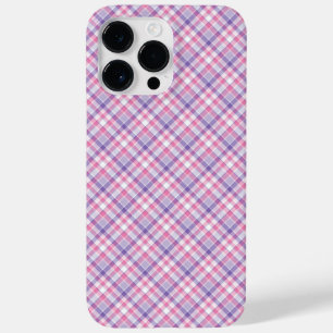 HÜBSCHES PINK und LILA KARIERT Case-Mate iPhone 14 Pro Max Hülle