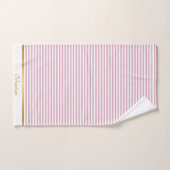 HÜBSCHES PINK WHIRLSTRIPED TRIM TOWEL SET (Handtuch)
