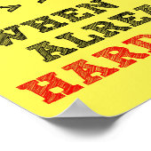 Hübsches Plakatzeichen ist schwer Wollen Poster (Ecke)