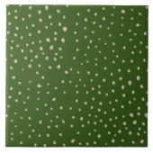 Hübsches Polka-Punktmuster Fliese (Vorderseite)