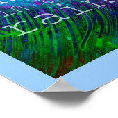 hübsches Poster mit Zitat Tanz im Regen (Ecke)