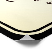 Hübsches Poster, Vorsicht vor dem Hund, Katze scha Poster (Ecke)