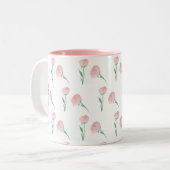 Hübsches Preppy Peony Tasse Gift für Mama (Vorderseite Links)