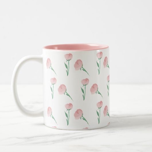 Hübsches Preppy Peony Tasse Gift für Mama (Links)