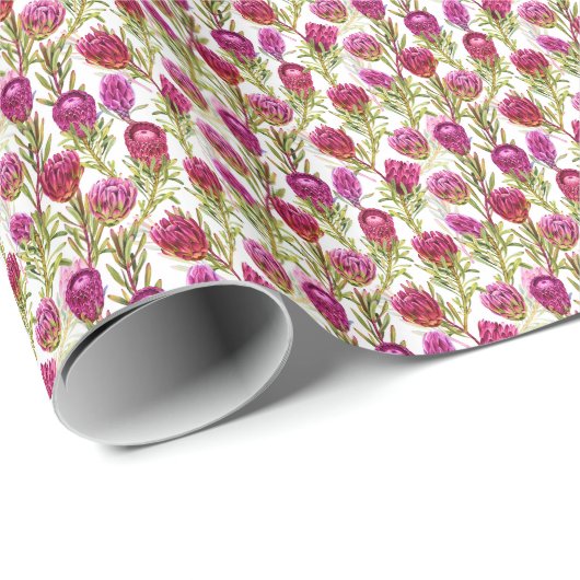 Hübsches Protea Design 1 Geschenkwrap Geschenkpapier (Rolleneckpunkt)