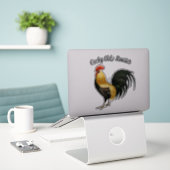 Hübsches Proud-Rooster Aufkleber (Laptop auf Schreibtisch)