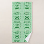 Hübsches Pullover-Muster Jingle Glocken und Merry Badehandtuch (Badehandtuch)