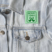 Hübsches Pullover-Muster Jingle Glocken und Merry  Button (Beispiel)