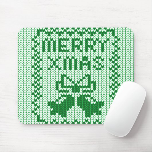 Hübsches Pullover-Muster Jingle Glocken und Merry Mousepad (Mit Mouse)