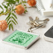 Hübsches Pullover-Muster Jingle Glocken und Merry Schlüsselanhänger (Seite)