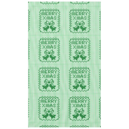 Hübsches Pullover-Muster Jingle Glocken und Merry  Tischdecke (Vorderseite)