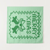 Hübsches Pullover-Muster Jingle Glocken und Merry Wandteppich (Vorderseite (Horizontal))