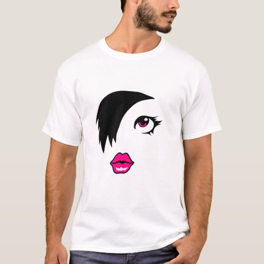 hübsches Punk 80 Mädchen T-Shirt (Vorderseite)