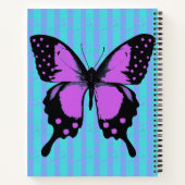 Hübsches Punk-Schmetterlings-Design Notizbuch (Rückseite)