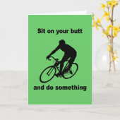 Hübsches Radfahren Karte (Gelbe Blume)