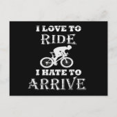 Hübsches Radfahren Postkarte (Vorderseite)