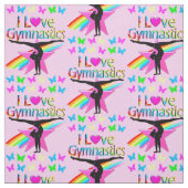 HÜBSCHES RAINBOW I LIEBE GYMNASTICS-DESIGN STOFF (Muster)
