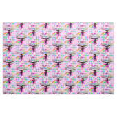HÜBSCHES RAINBOW I LIEBE GYMNASTICS-DESIGN STOFF (Fat Quarter (45,7 x 55,9 cm))
