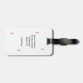 Hübsches Rainbow-Seepferd Personalisiert Gepäckanhänger (Rückseite horizontal)