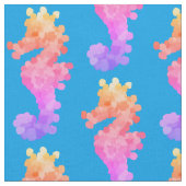 Hübsches Rainbow-Seepferd Stoff (Nahaufnahme)