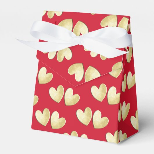 Hübsches Red Gold Personalisiert Geschenkschachtel (Vorderseite)