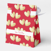 Hübsches Red Gold Personalisiert Geschenkschachtel (Rückseite)