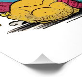 Hübsches Regenbogen-Glossenposter Poster (Ecke)