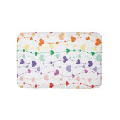 Hübsches Regenbogen Herz Muster Kinder Bad Badematte (Vorderseite)